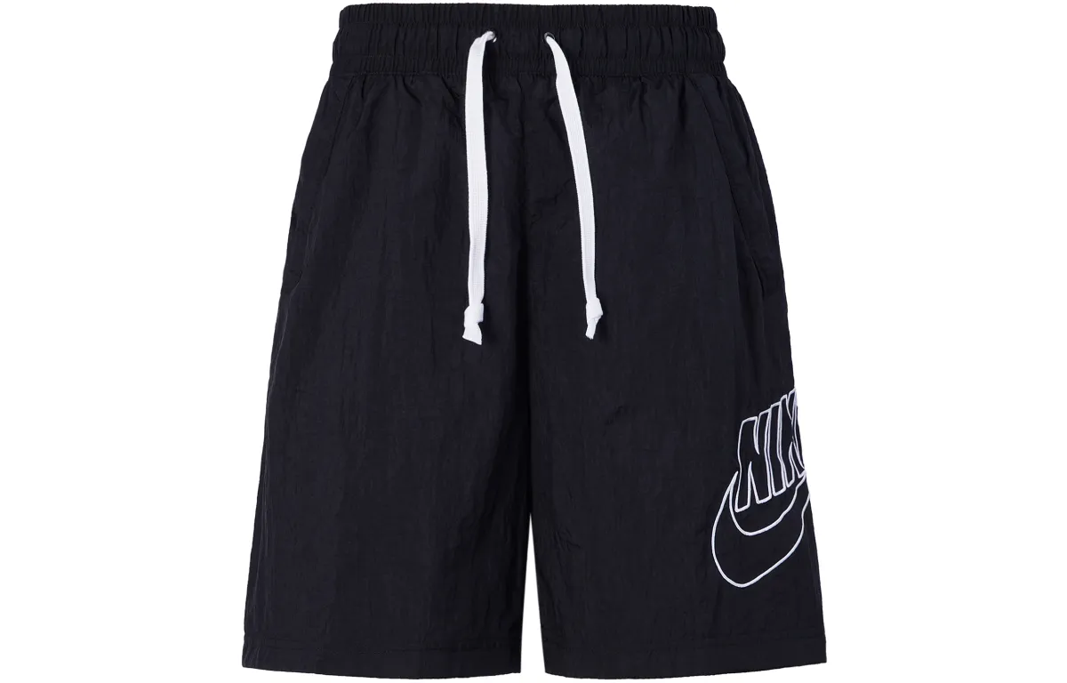 Nike Men Embroidered Casual Shorts Black