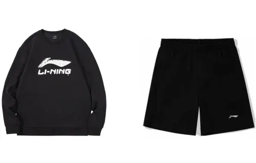 Li Ning Casual Sportswear Men's Crew Neck Moderate
