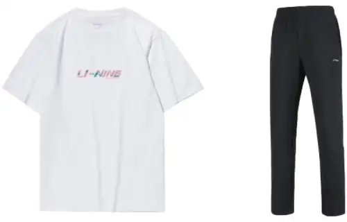 Li Ning Casual Sportswear Men's Crew Neck Moderate