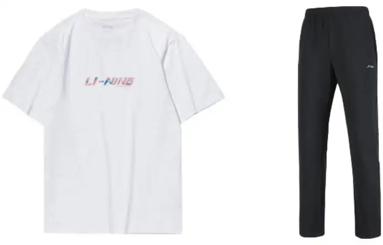Li Ning Casual Sportswear Men's Crew Neck Moderate