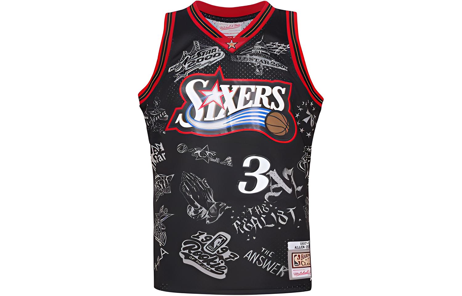 Mitchell Ness Basketball Jersey Unisex Black