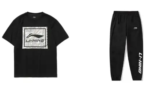 Li Ning Casual Sportswear Men's Crew Neck Moderate