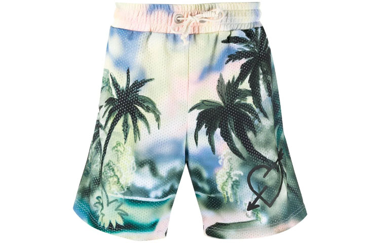 Palm Angels Paradise mesh track shorts