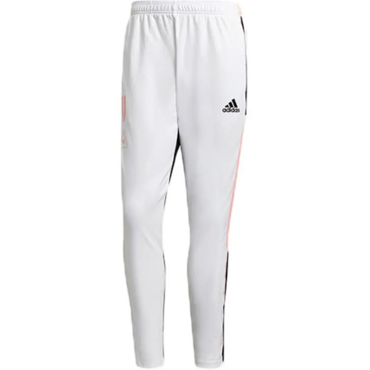 Adidas Knitted Sweatpants Men's White Black Multicolor