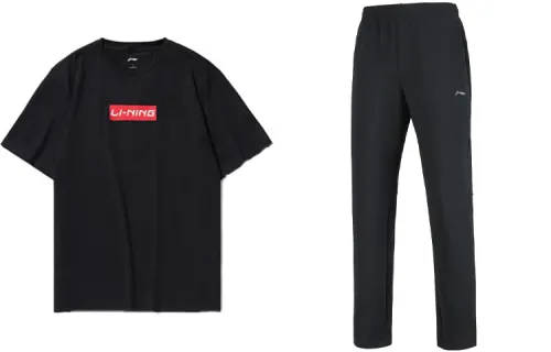 Li Ning Casual Sportswear Men's Crew Neck Moderate