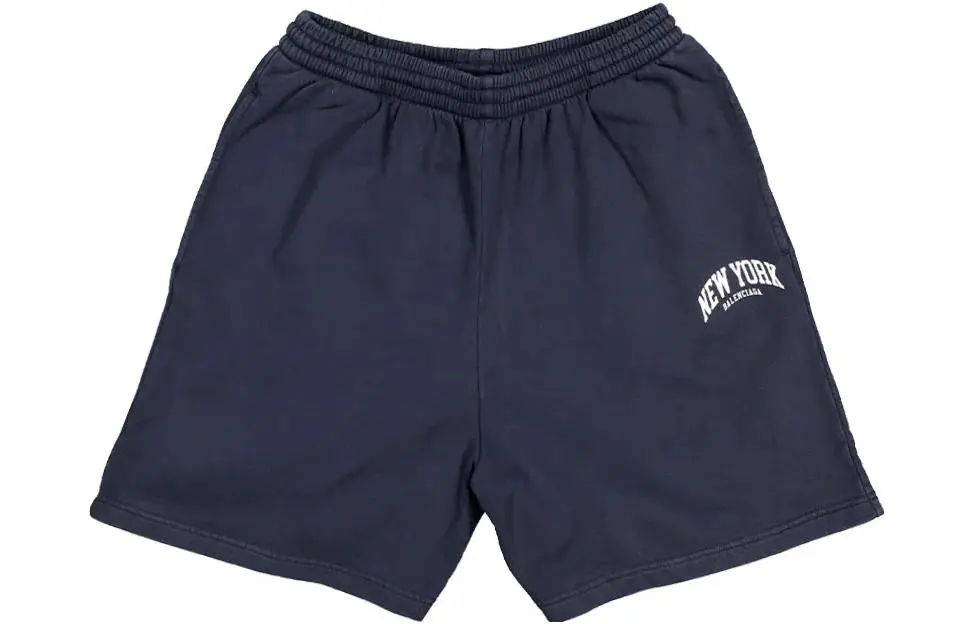 Balenciaga SS23 Casual Shorts Regular Fit Men's Marine Blue