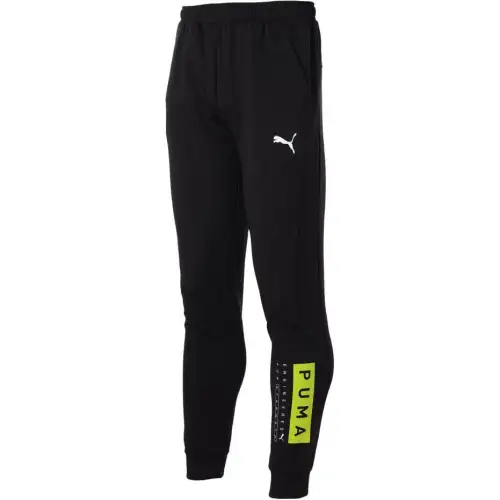 PUMA Casual Pants Men's Black Moderate Cuffed Pants