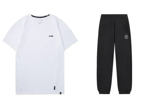 Li Ning Casual Sportswear Men's Crew Neck Moderate