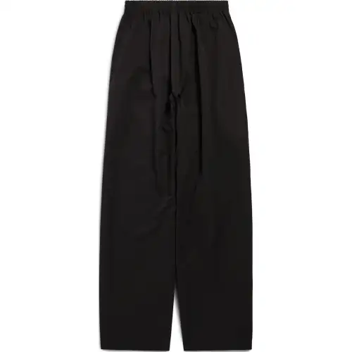 Balenciaga Large Pyjama Pants In Black Casual Pants, Loose Fit Men's Black