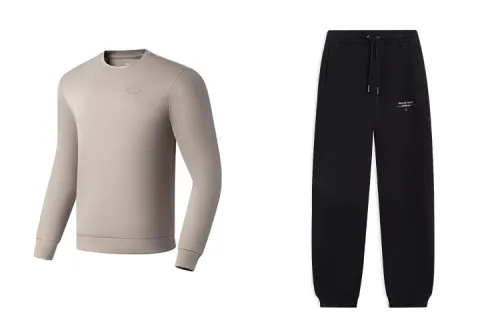 Li Ning Casual Sportswear Men's Crew Neck Moderate