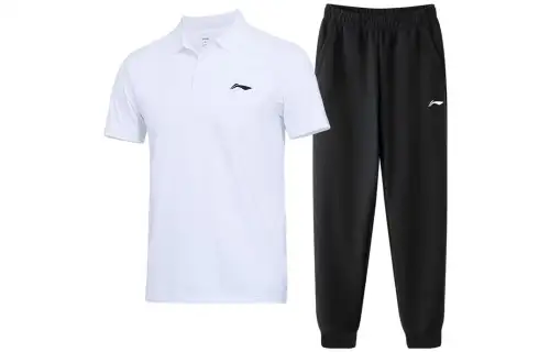 Li Ning Casual Sportswear Men's Polo Collar Moderate