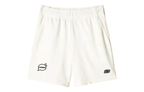 Skechers Colorful Casual Shorts Unisex Marshmallow White