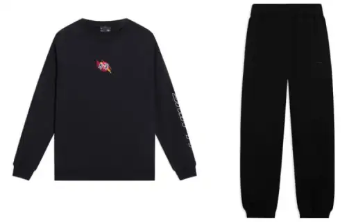 Li Ning Sports Trendy Collection Casual Sportswear Men's Crew Neck Moderate