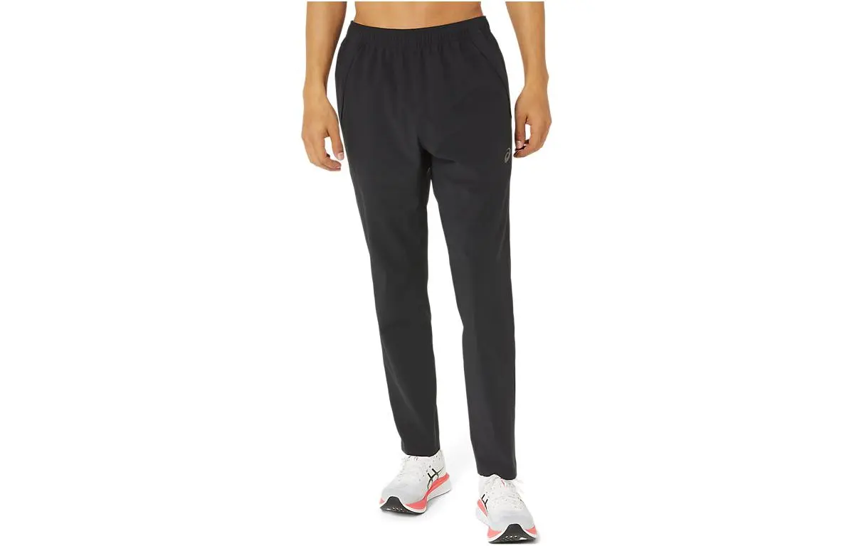 ASICS Casual Pants Men's Black Moderate Straight Fit Pants