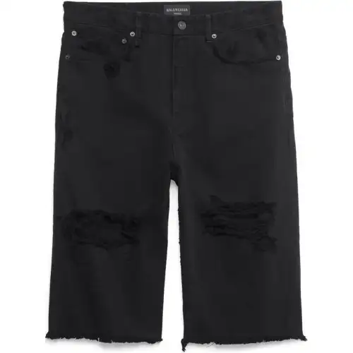 distressed denim shorts