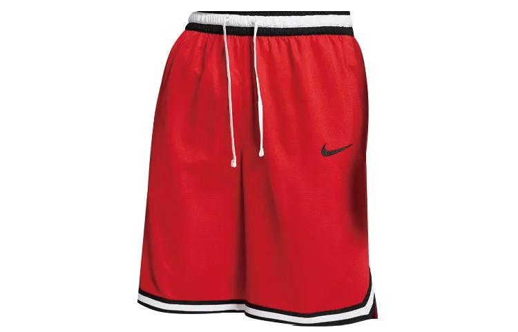 Nike Basketball Shorts Men's Red Moderate Straight Fit Pants