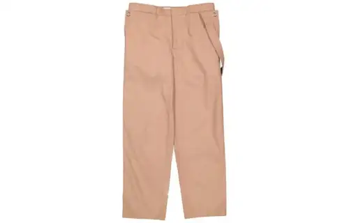 Burberry Casual Pants Men's Earth Yellow Moderate Straight Fit Pants