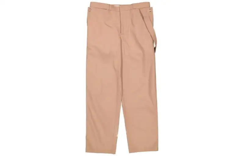 Burberry Casual Pants Men's Earth Yellow Moderate Straight Fit Pants
