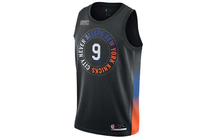 Nike Basketball Jersey SW Fan Edition, New York Knicks, Barrett Size 9 Men’s Black