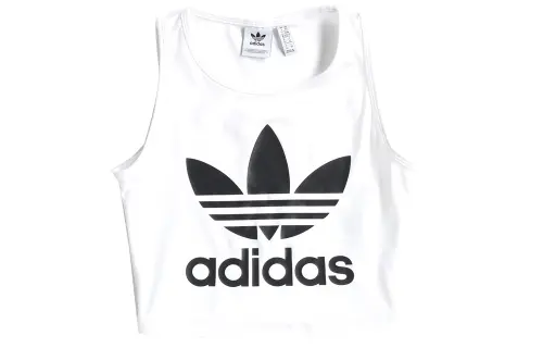 Adidas Originals Hot Girl Collection Tank Tops Women's White Crew Neck Moderate Other
