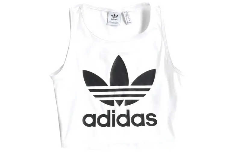 Adidas Originals Hot Girl Collection Tank Tops Women's White Crew Neck Moderate Other