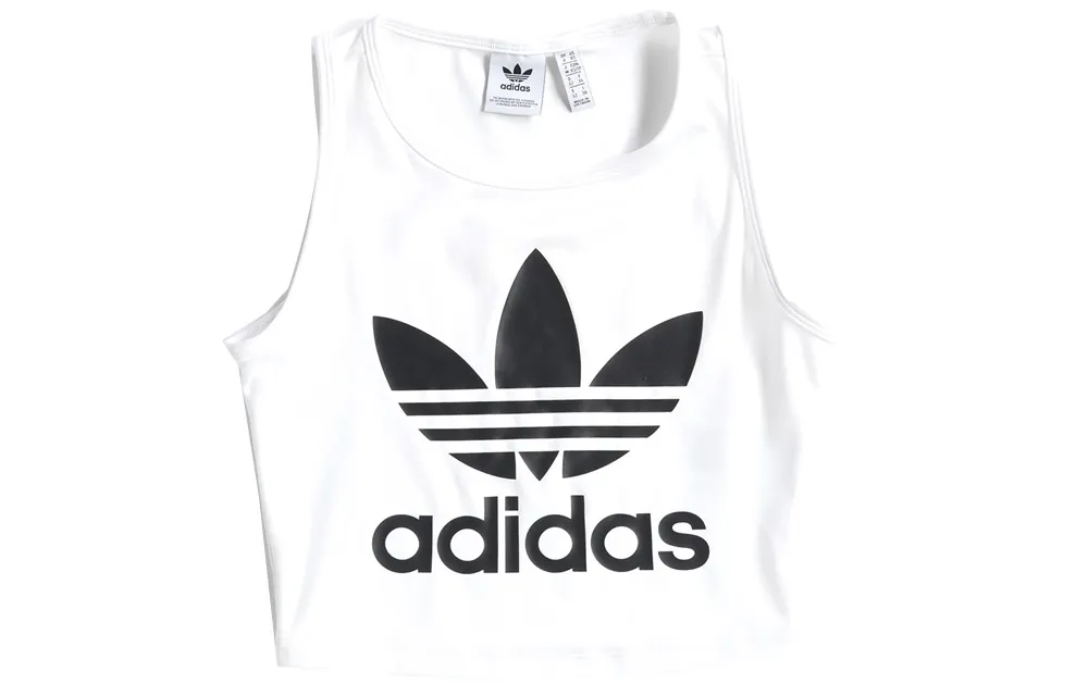 Adidas Originals The Baddie Edit Tank Tops Women's White Crew Neck Moderate Other