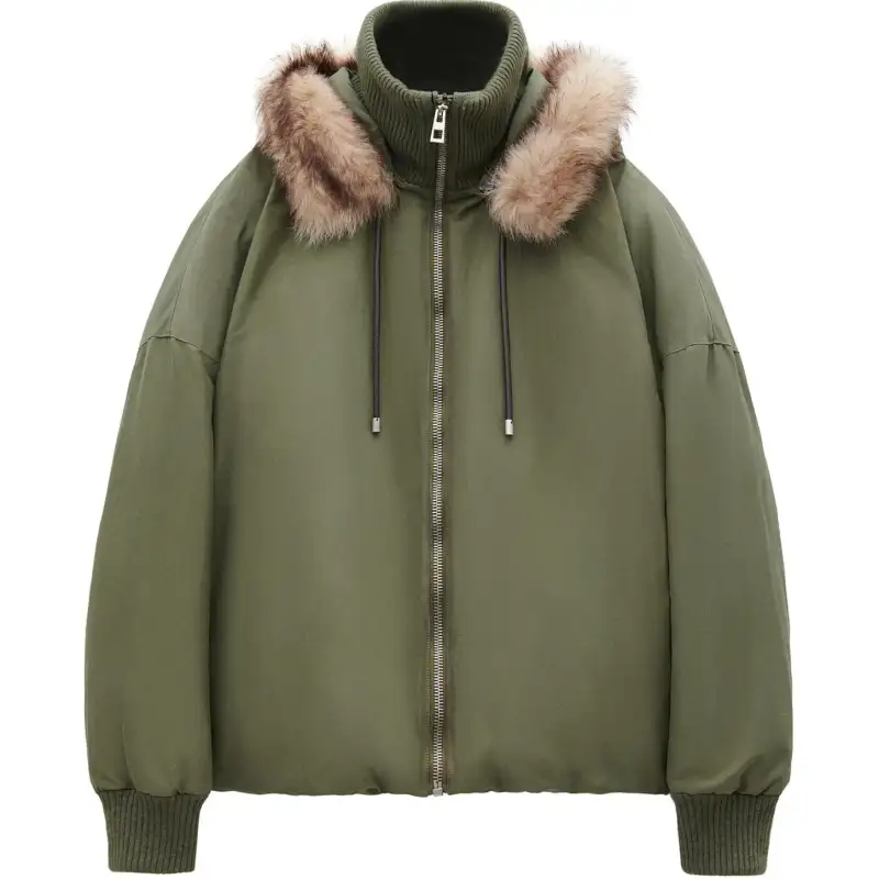 LOEWE SS25 Puffer Jacket Men's Khaki Green
