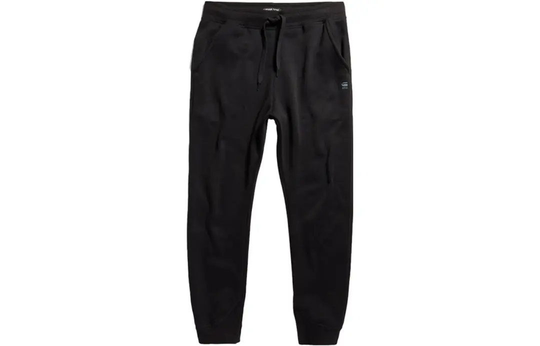 G STAR RAW Casual Pants Men's Pitch Black Moderate Cuffed Pants