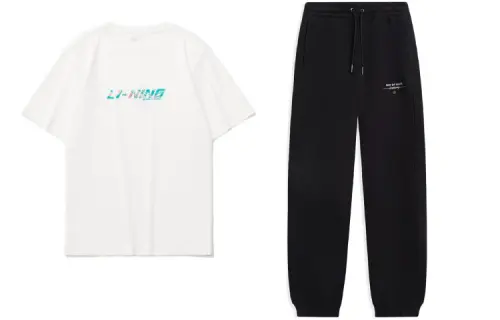 Li Ning Casual Sportswear Men's Crew Neck Moderate