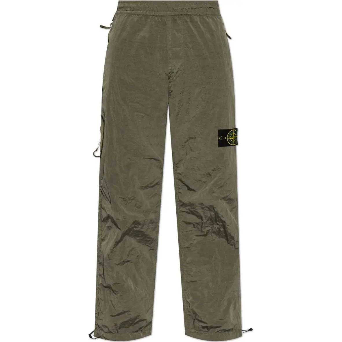 STONE ISLAND Logo Patch Elastic Waist Trousers