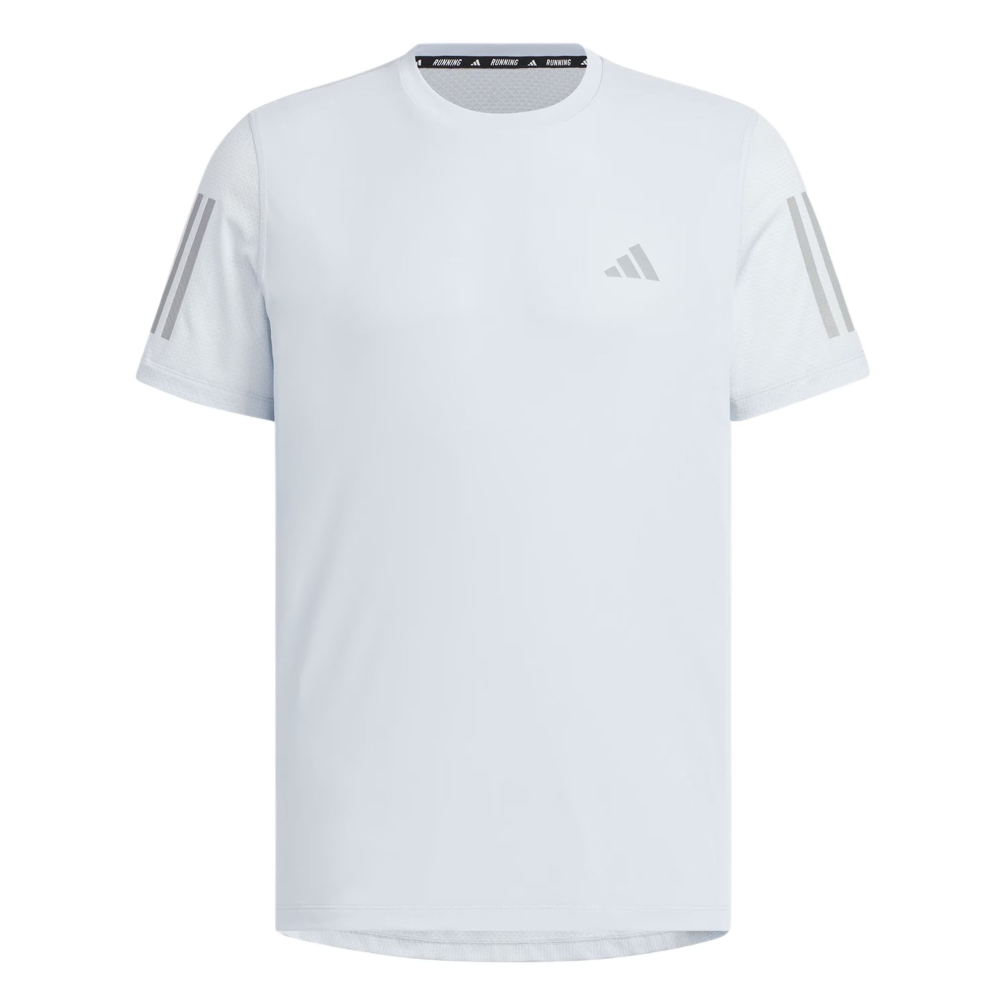 Adidas Own The Run Climacool COOLER Running T Shirt Men’s Light Blue/Dark Silver Gray