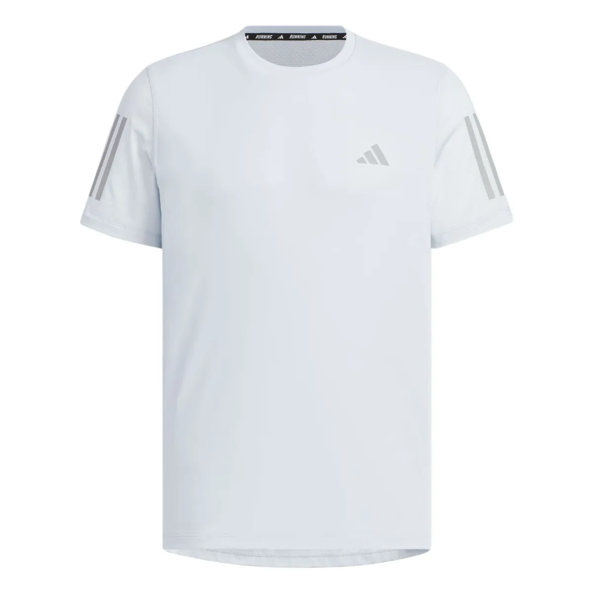 Adidas Own The Run Climacool COOLER Running T Shirt Men's Light Blue/Dark Silver Gray