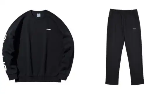 Li Ning Casual Sportswear Men's Crew Neck Moderate