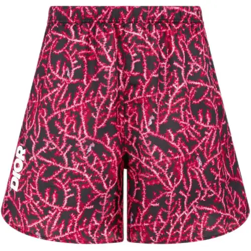 DIOR Italic Shorts Casual Shorts Men's Red