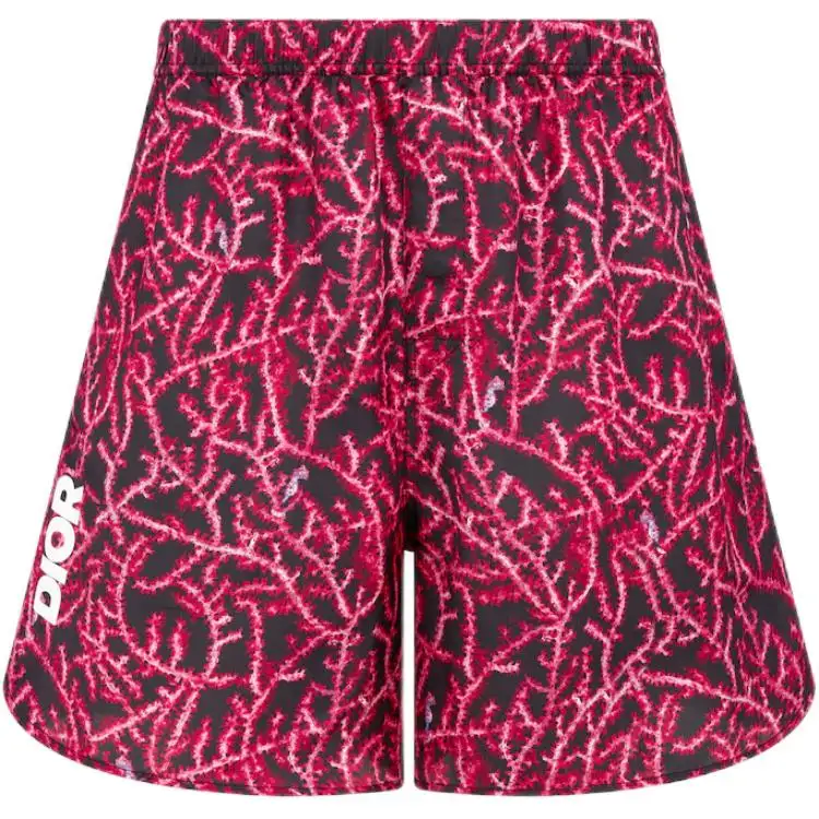 DIOR Italic Shorts Casual Shorts Men's Red