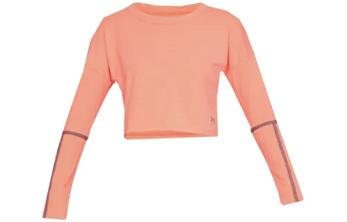 Under Armour Straight Fit Long Sleeved T Shirt Women's Orange