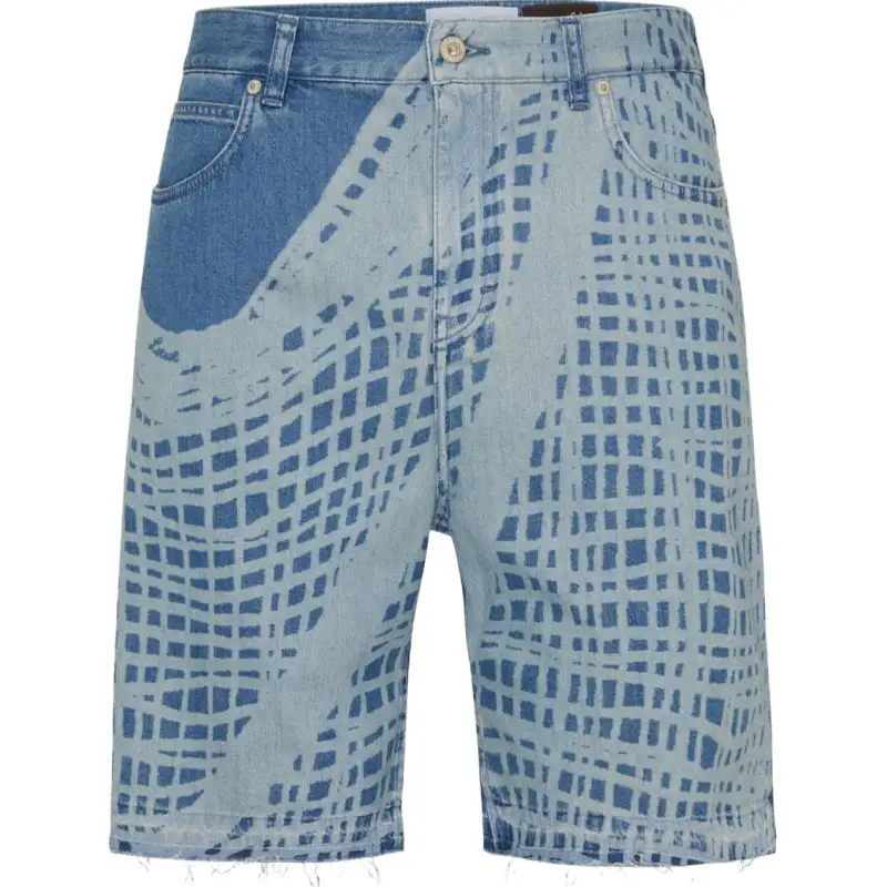 LOEWE SS24 Denim Shorts Men's Light Blue