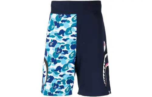 A BATHING APE Casual Shorts Men's Blue Moderate