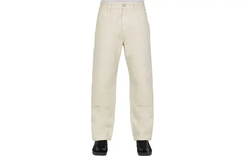 STONE ISLAND Mid-rise Cotton Loose Trousers