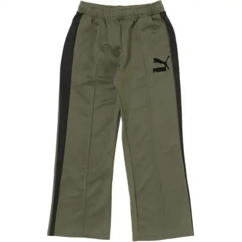PUMA Casual Pants Unisex Green Moderate Straight Fit Pants