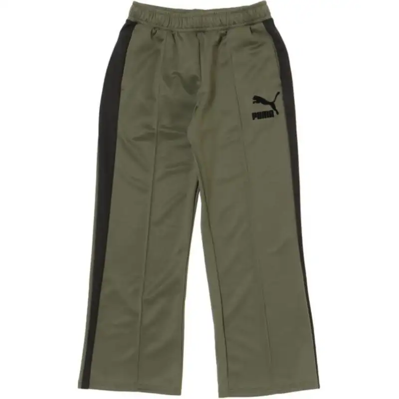 PUMA Casual Pants Unisex Green Moderate Straight Fit Pants