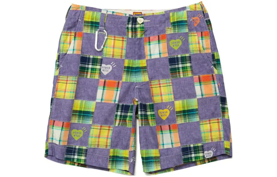 HUMAN MADE SS23 PATCHWORK PRINTED Casual Shorts Unisex Blue Moderate