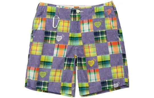 HUMAN MADE SS23 PATCHWORK PRINTED Casual Shorts Unisex Blue Moderate