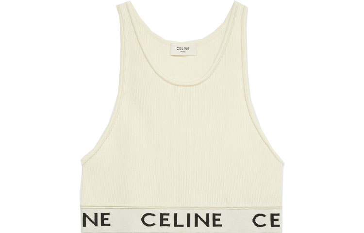 Женская футболка CELINE CELINE Logo (молочная)