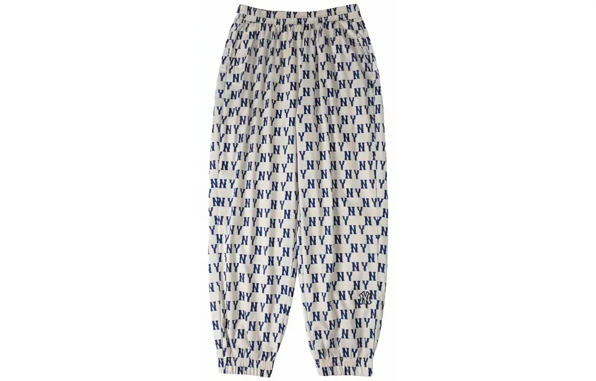 MLB New York Yankees Casual Pants Unisex Ecru