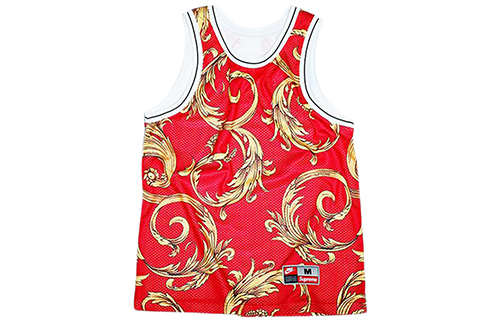 Supreme X Nike Basketball Jersey Red joint model Phoenix print casual American trendy basketball vest, same style for men and women, red