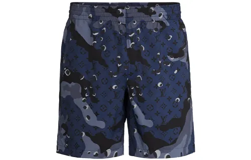 LOUIS VUITTON SS21 Beach Shorts Men's Dark Blue