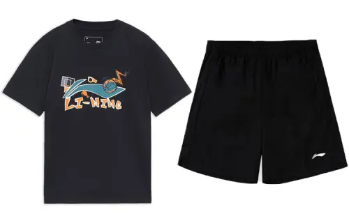 Li Ning Casual Sportswear Men's Crew Neck Moderate
