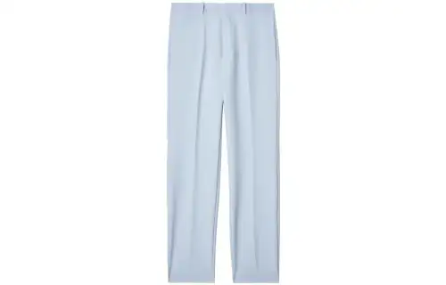 OFF WHITE Casual Pants Men's Blue Moderate Straight Fit Pants