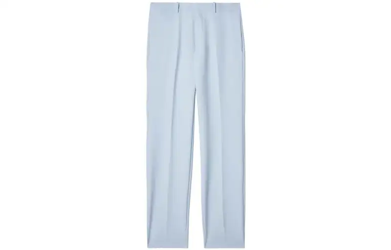 OFF WHITE Casual Pants Men's Blue Moderate Straight Fit Pants